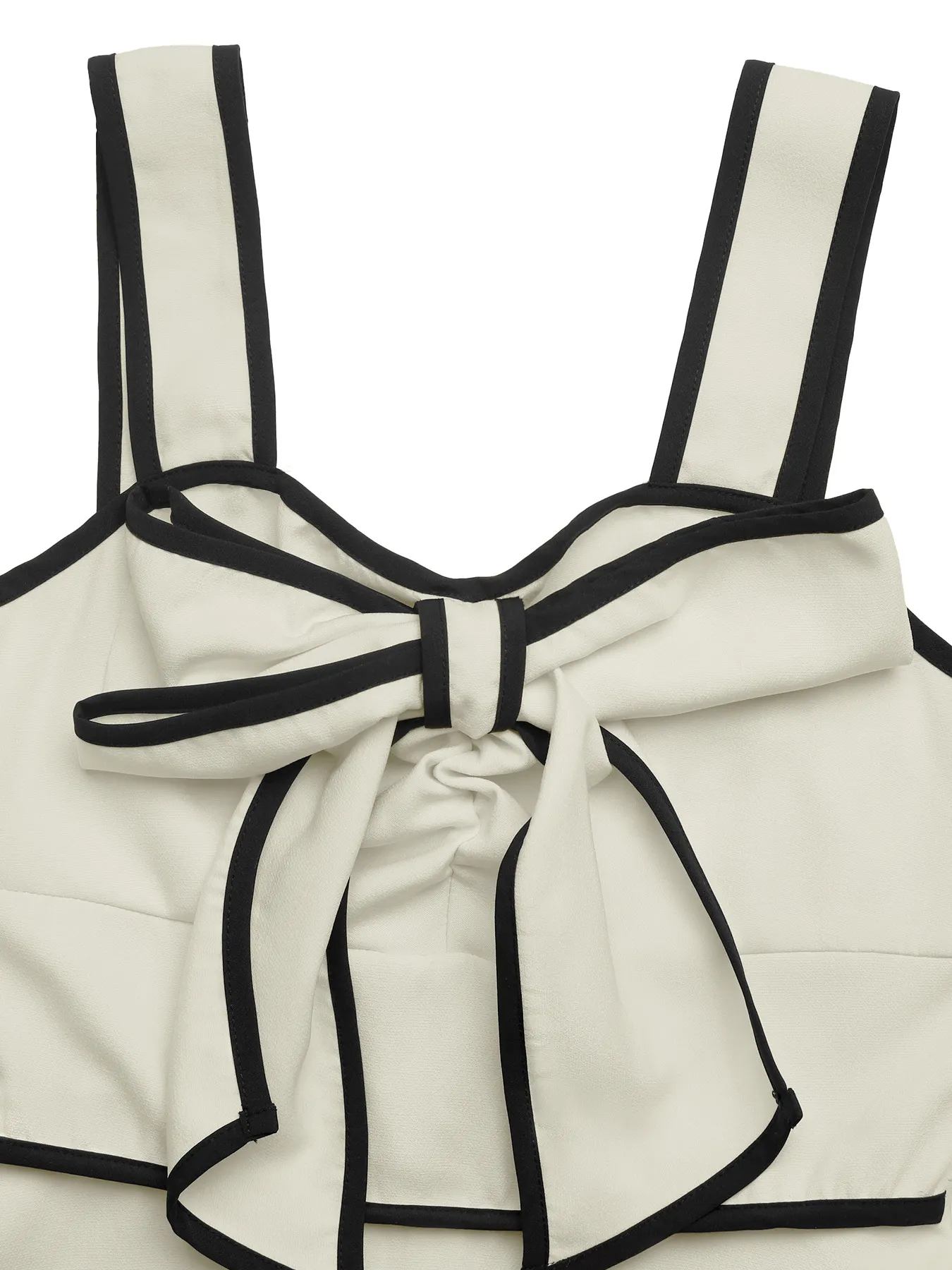 Bowknot Trim A-Line Midi Dress 8