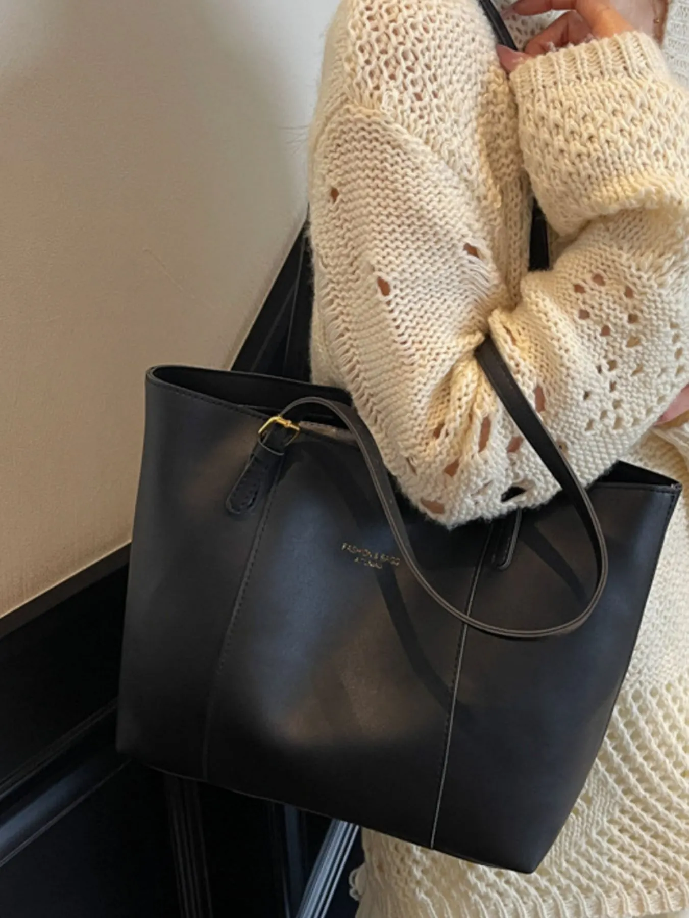 PU Leather Tote Bag 2