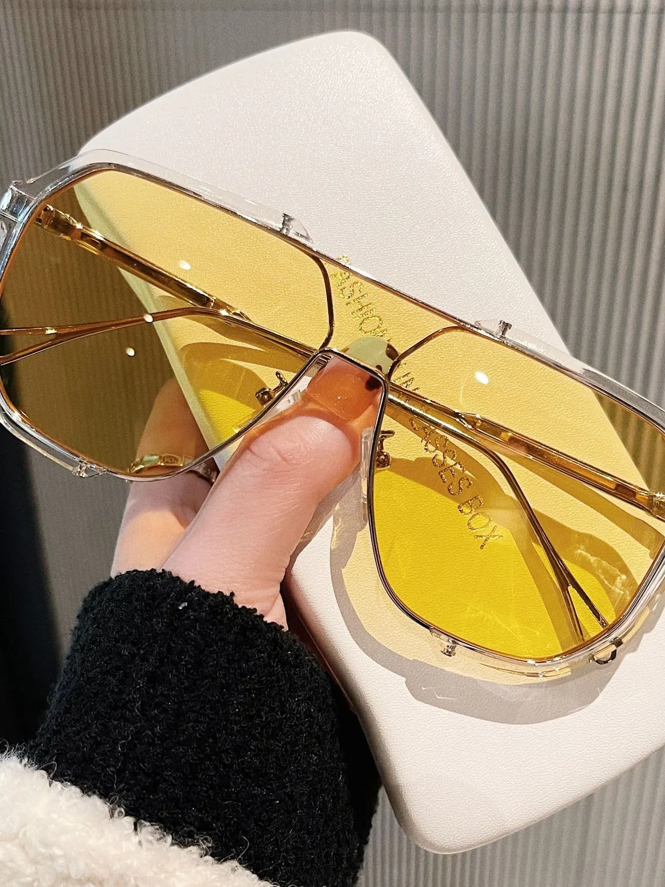 UV Protection Oversized Sunglasses 6