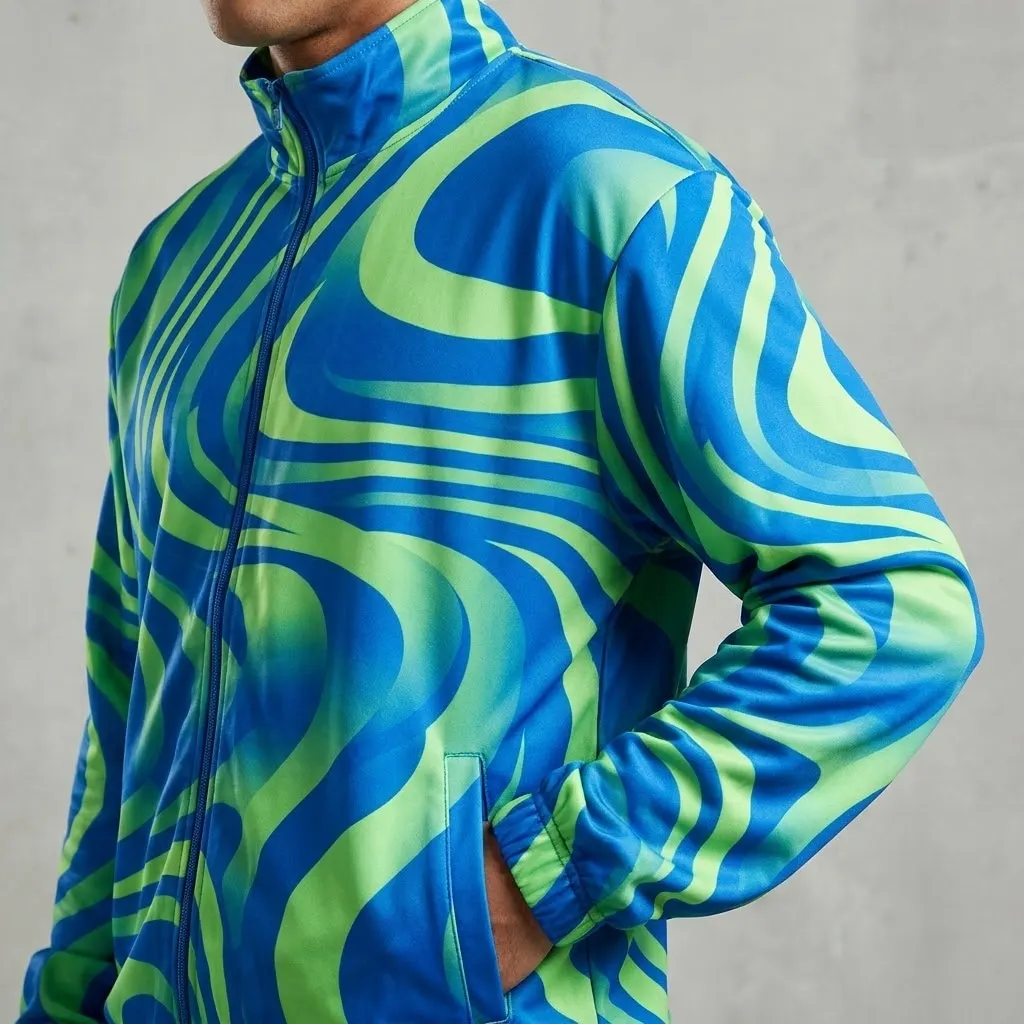 Electric Wave Motion Casual Tracksuit