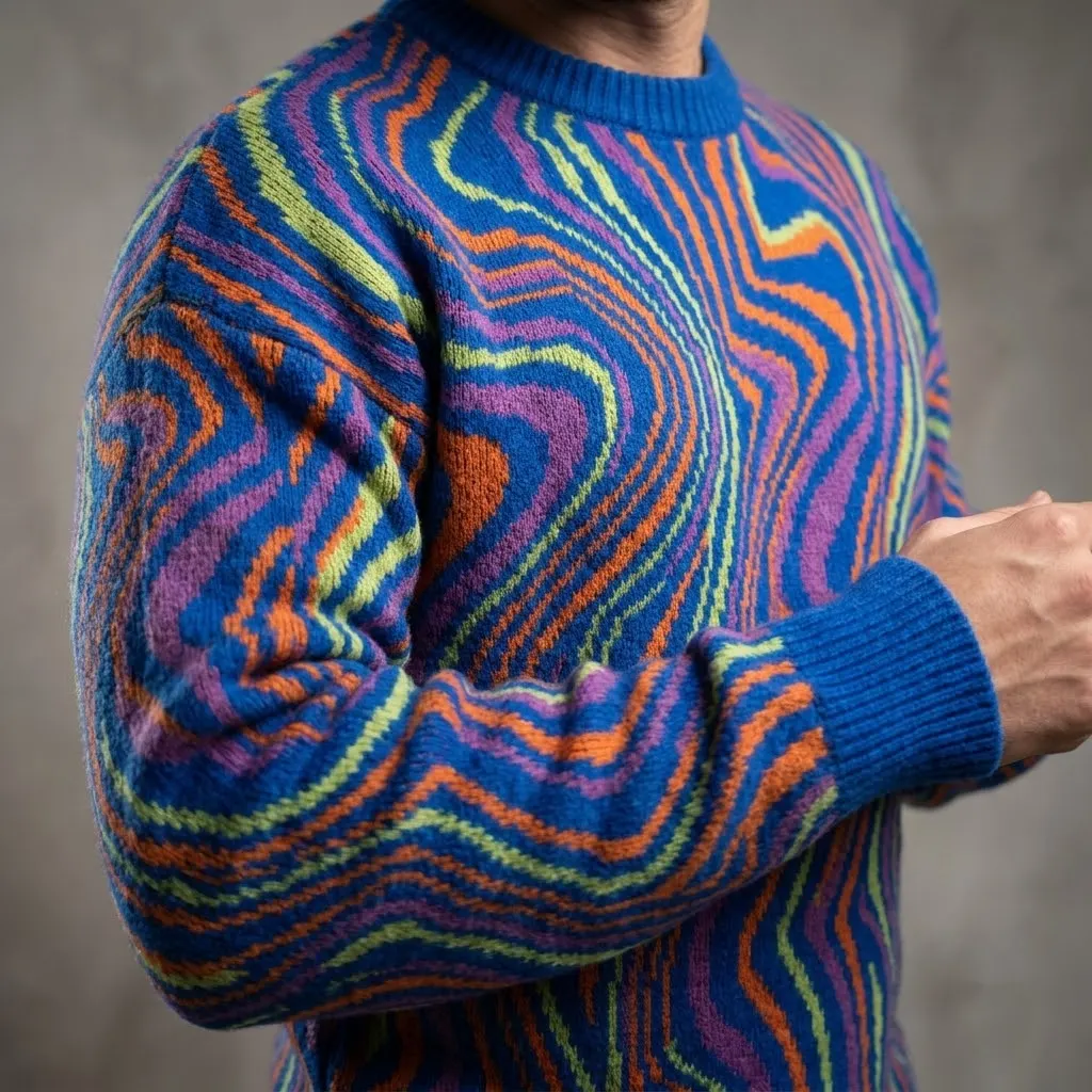 Dynamic Energy Motion Festive Knit Sweater
