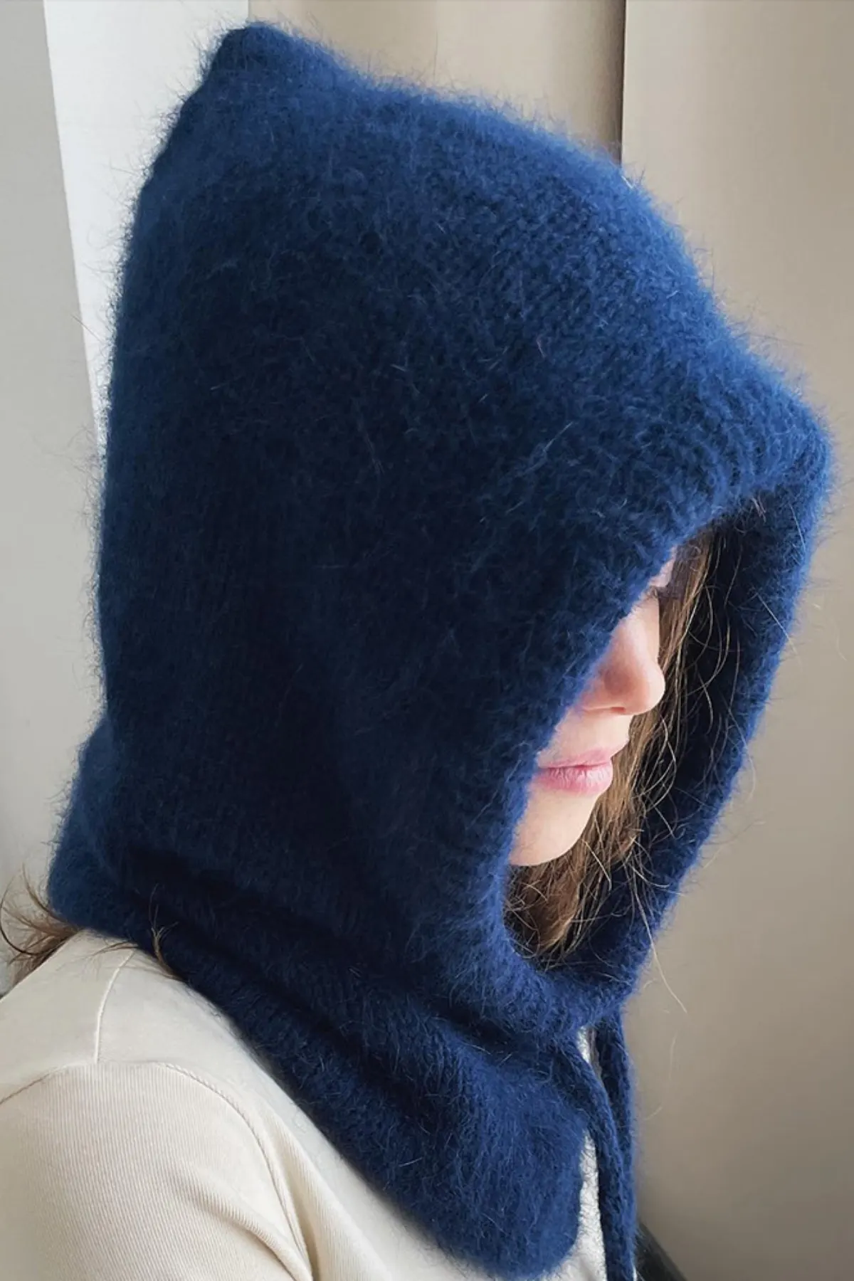 Drawstring Solid Color Thermal Knit Hat 2