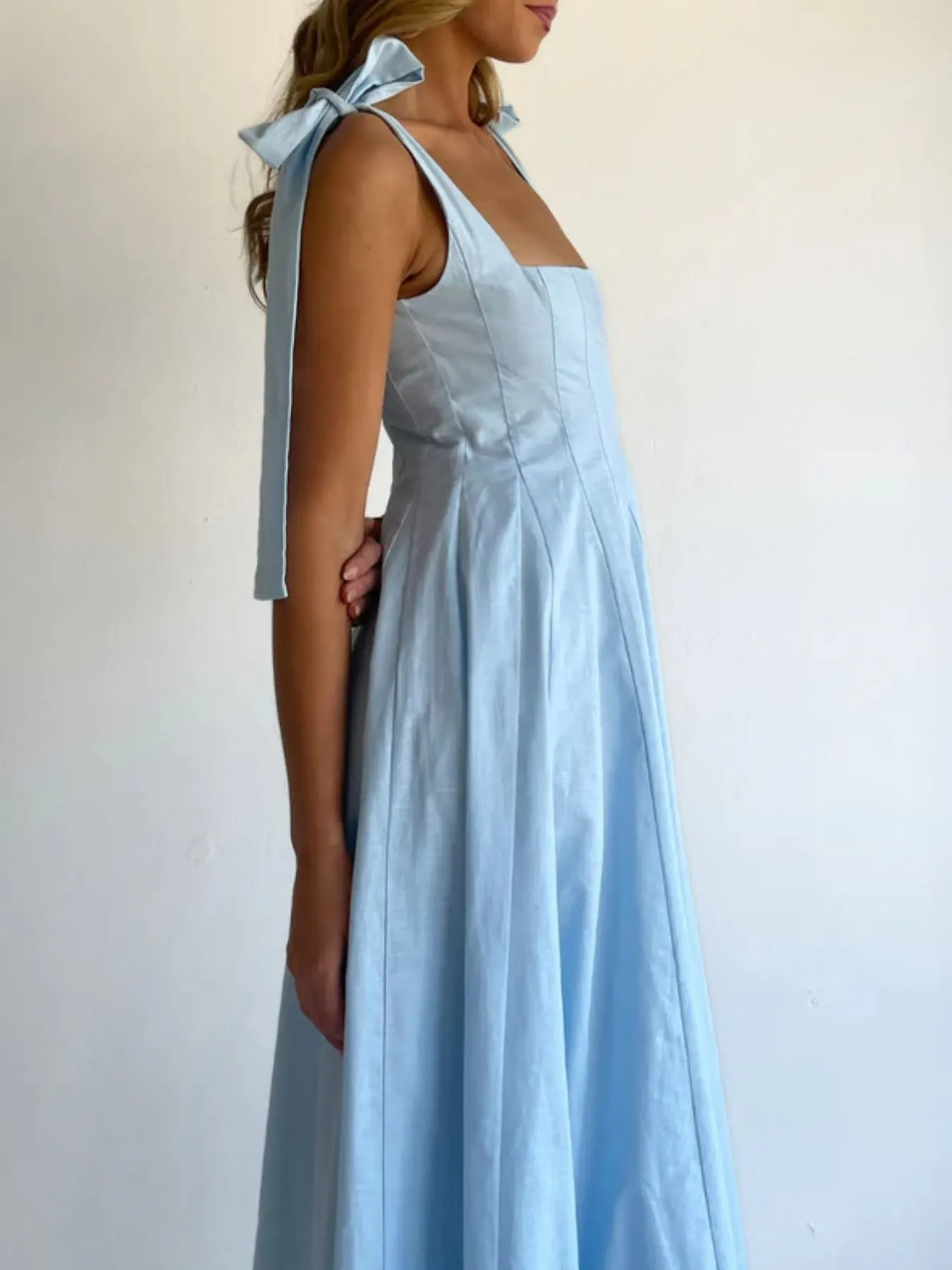 Gradient Tie Shoulder Maxi Dress 8