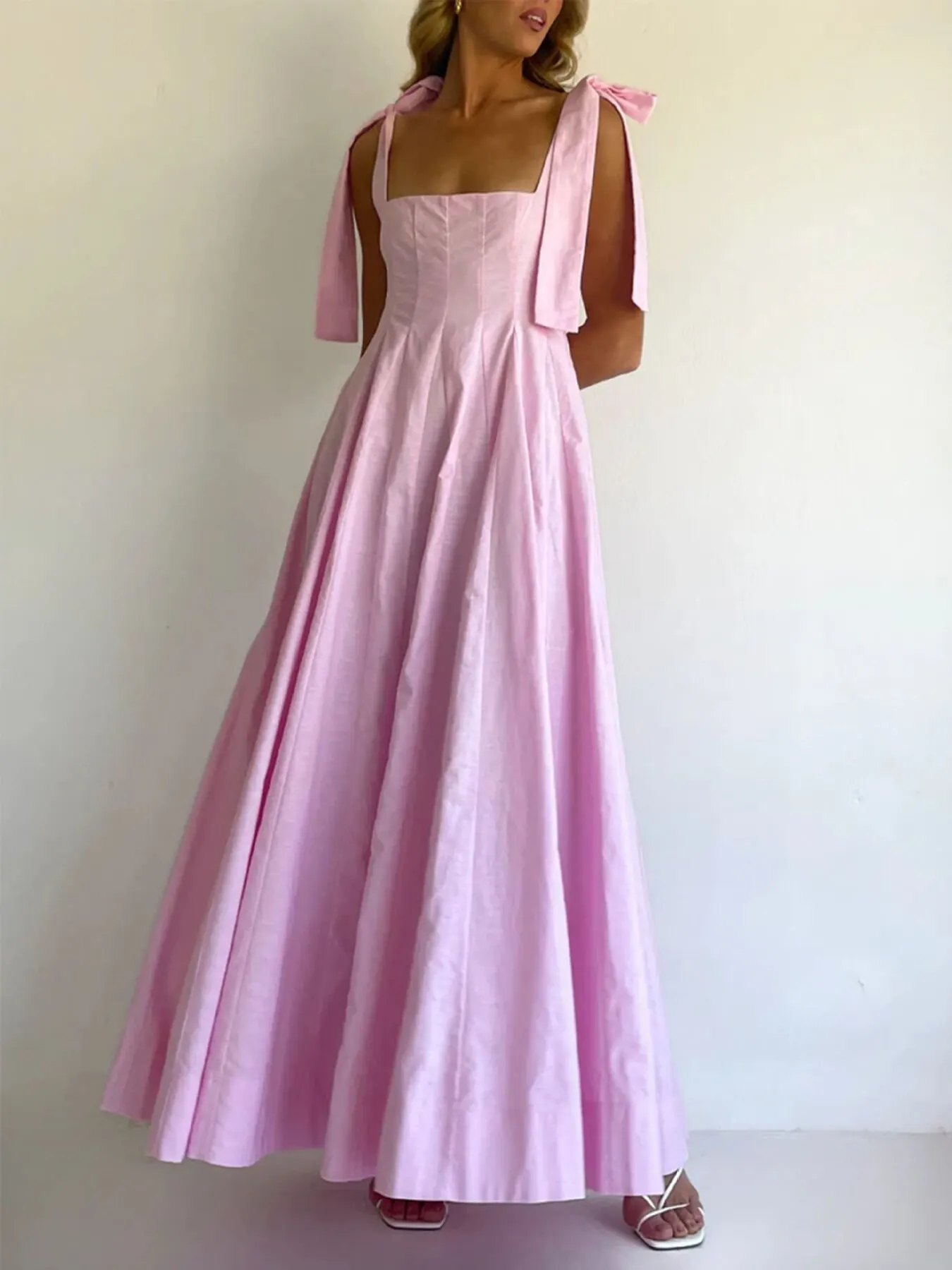 Gradient Tie Shoulder Maxi Dress 16