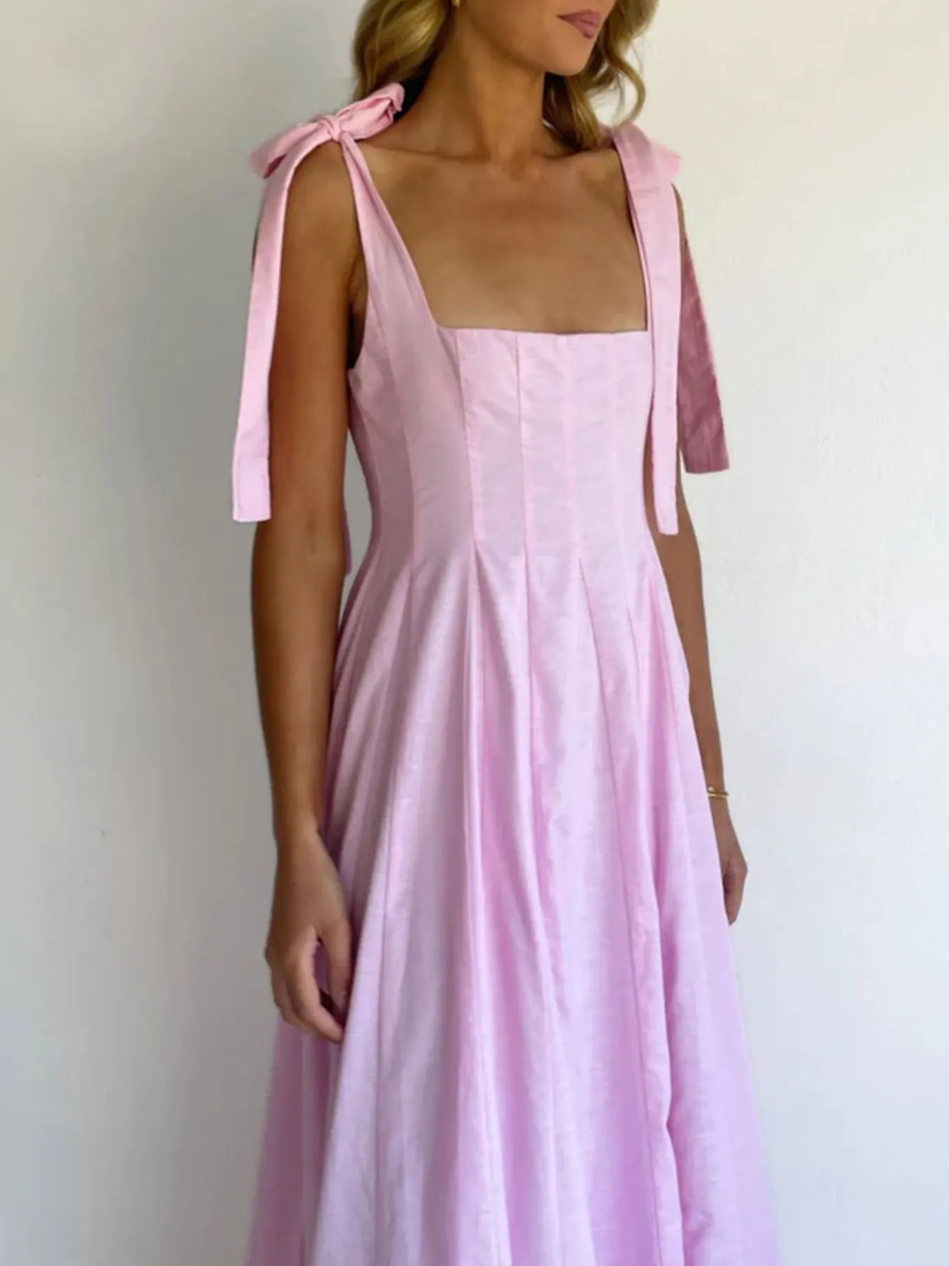 Gradient Tie Shoulder Maxi Dress 17