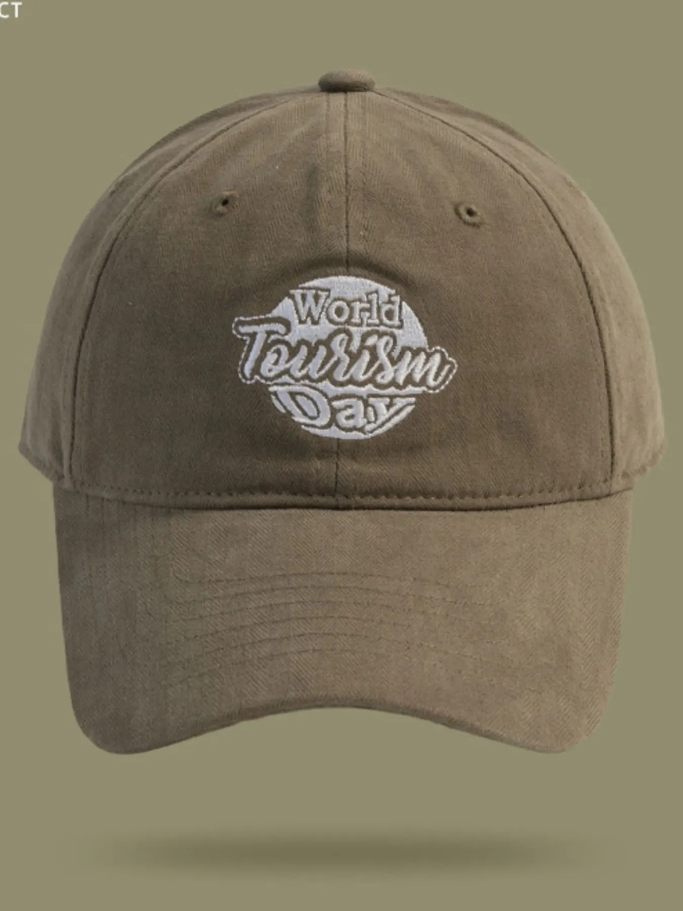 World Tourism Day Embroidered Baseball Cap 3