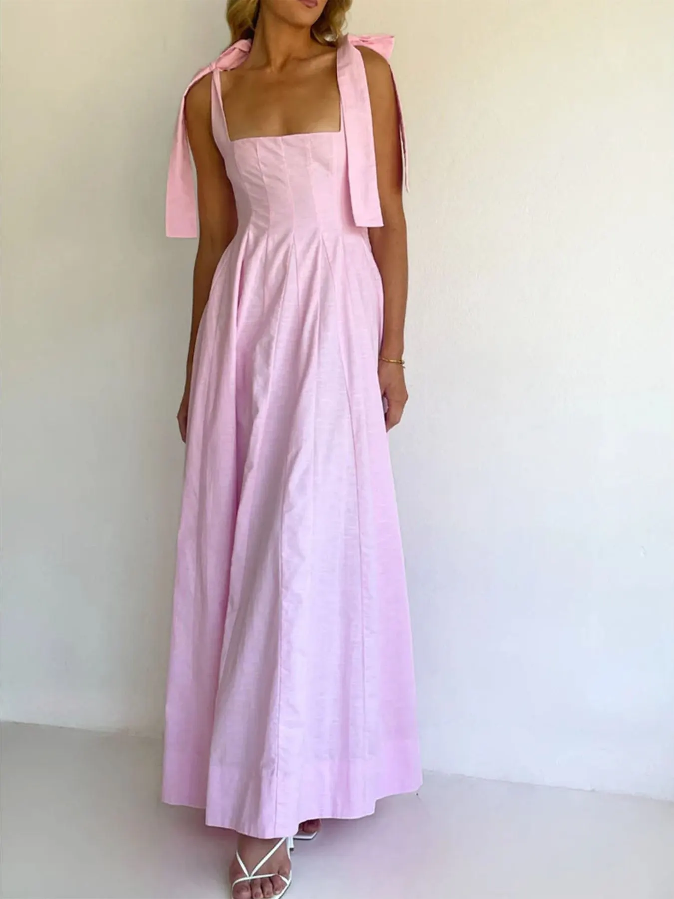 Gradient Tie Shoulder Maxi Dress 14