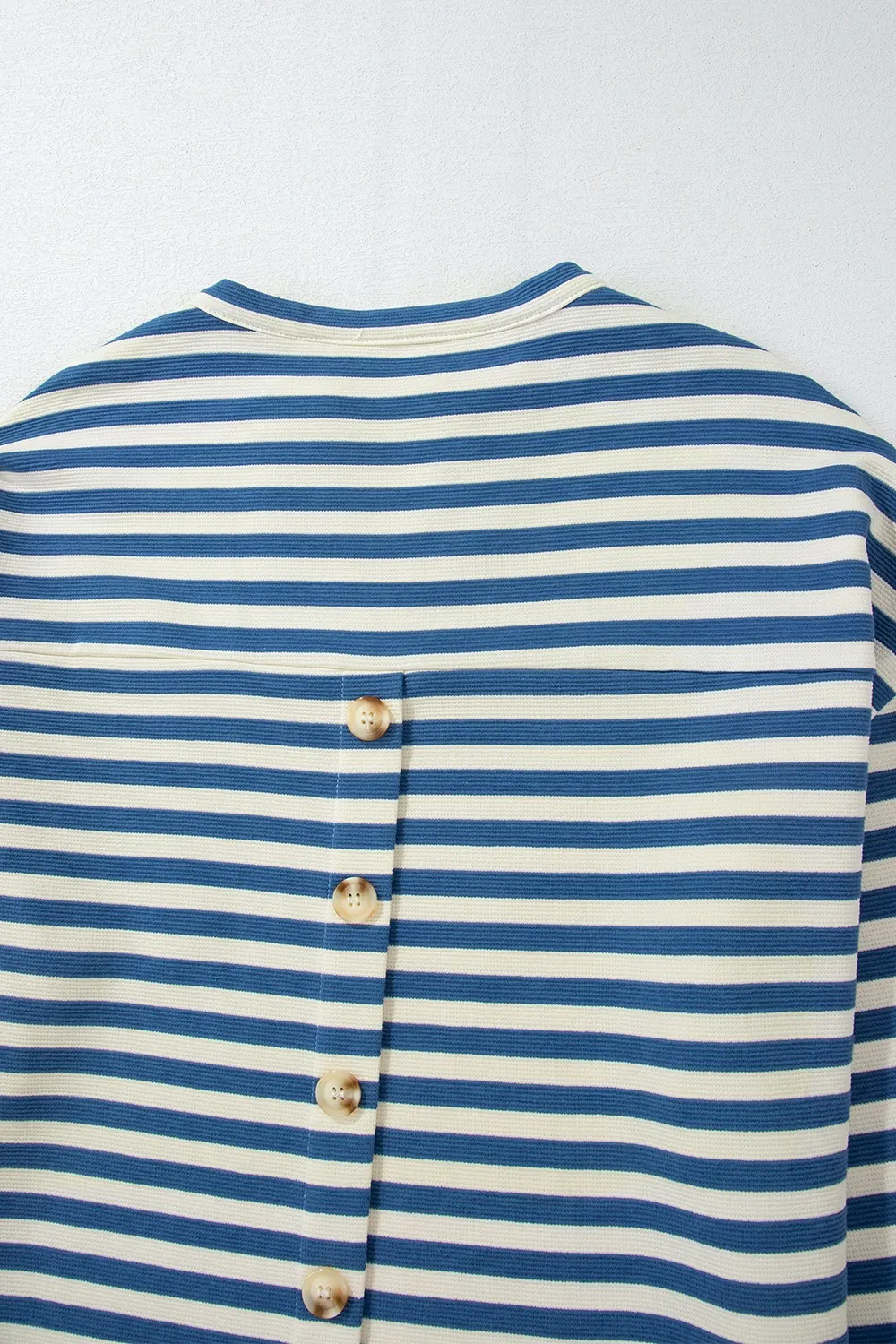 Stripe Chest Pocket Notched Top 9