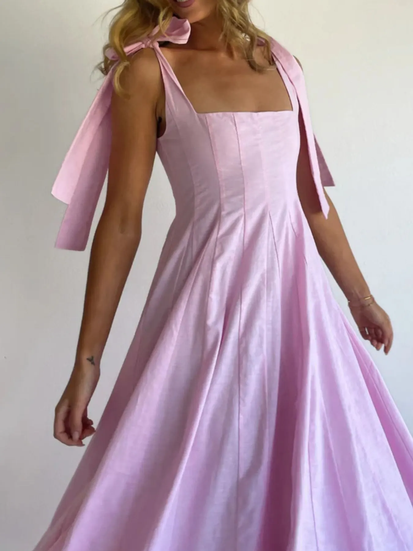 Gradient Tie Shoulder Maxi Dress 12