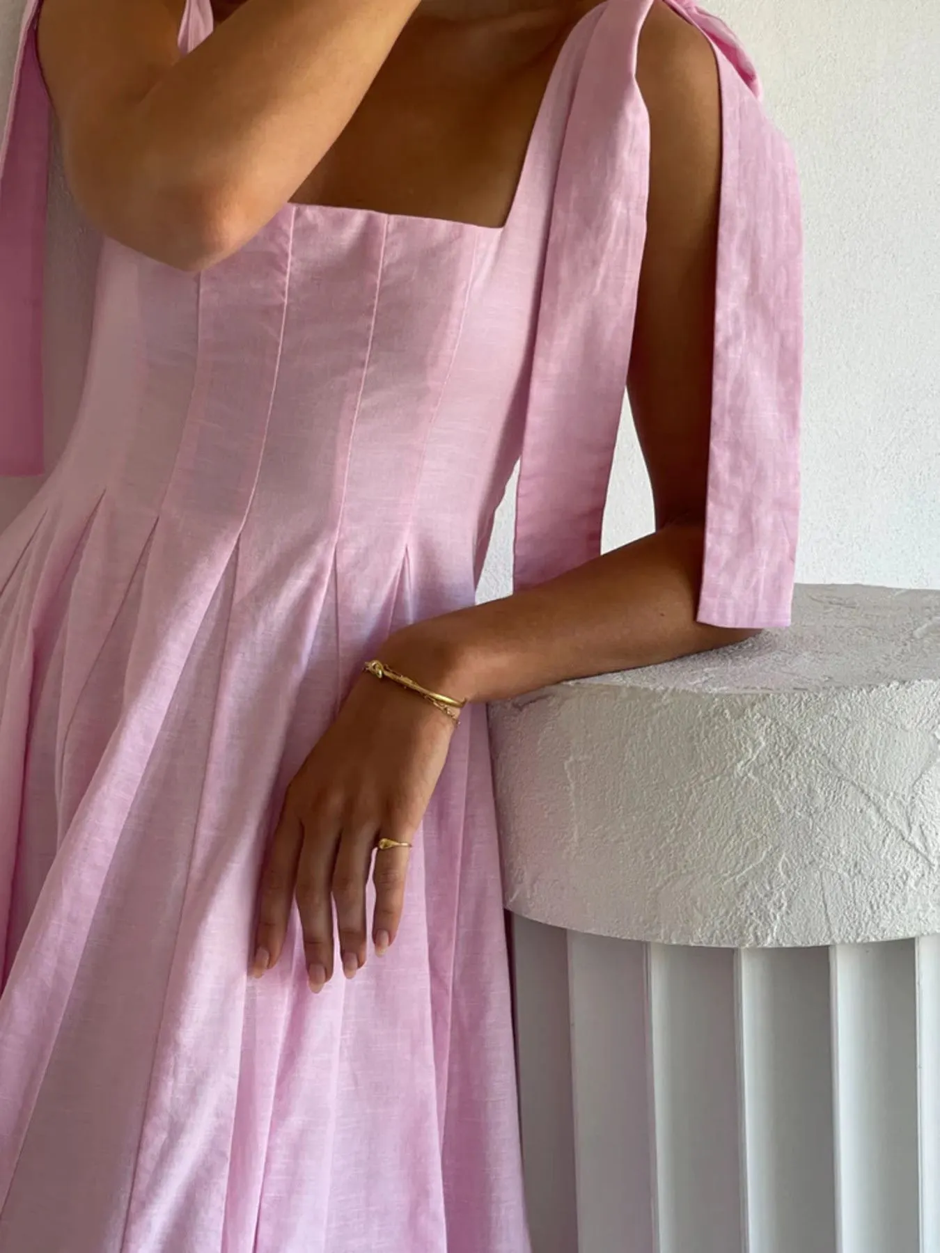 Gradient Tie Shoulder Maxi Dress 11