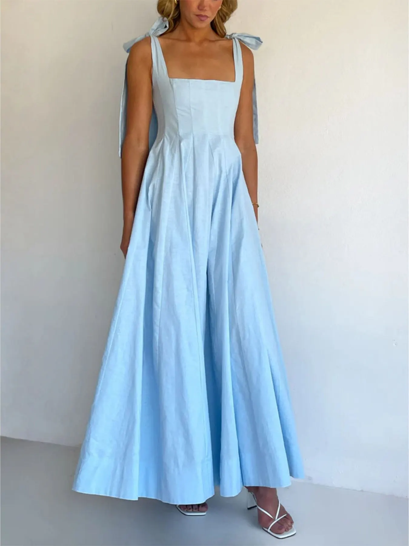 Gradient Tie Shoulder Maxi Dress 3