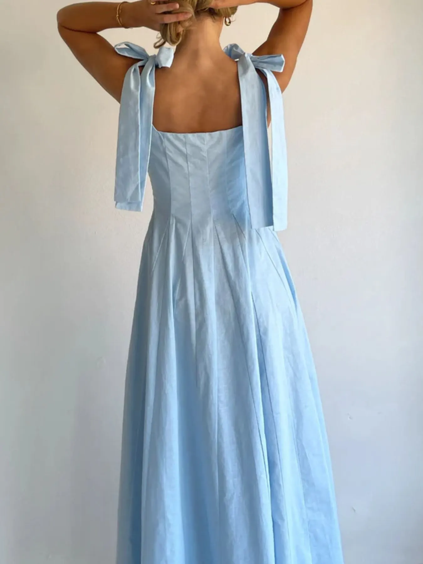 Gradient Tie Shoulder Maxi Dress 4