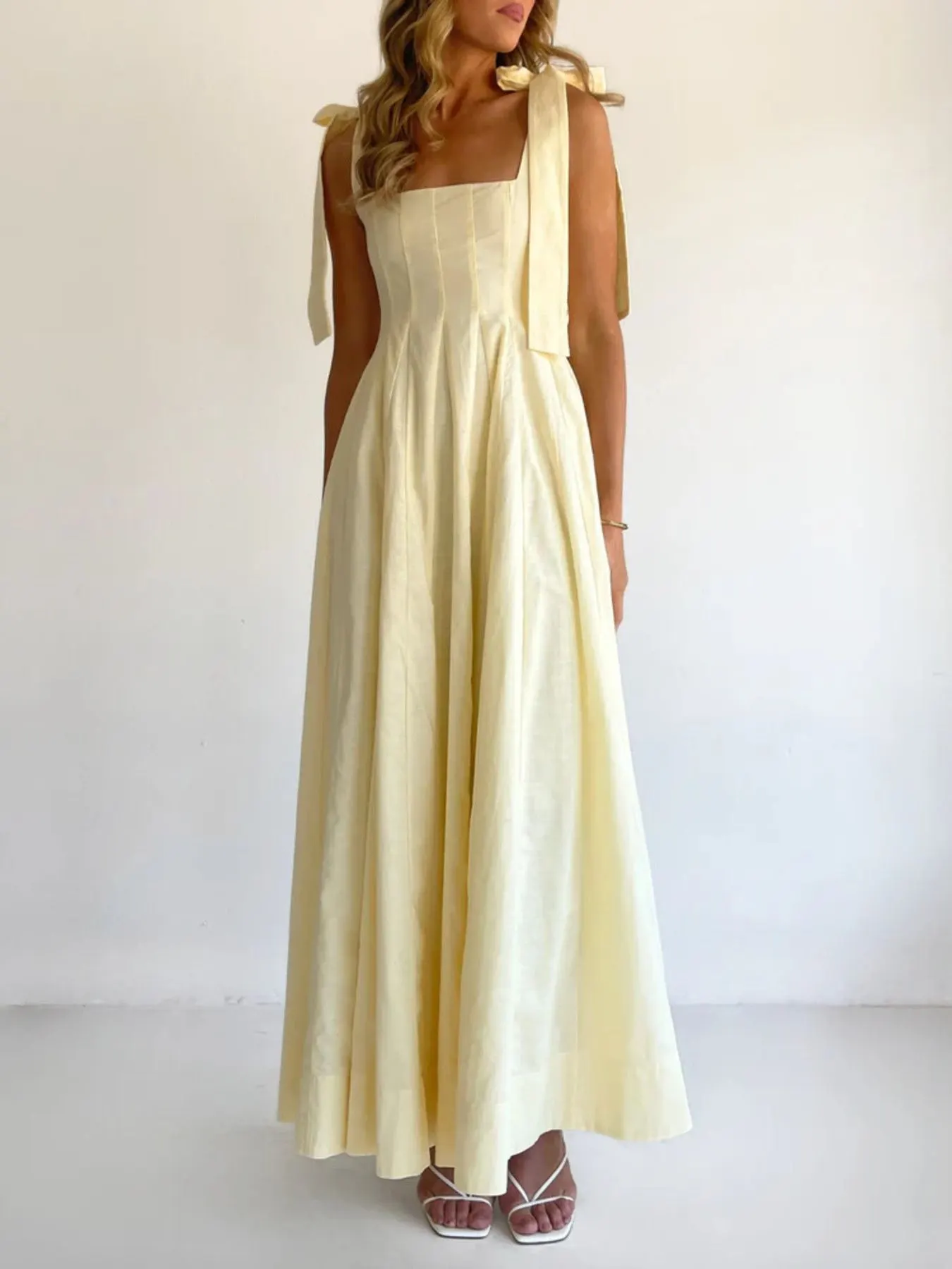 Gradient Tie Shoulder Maxi Dress 25